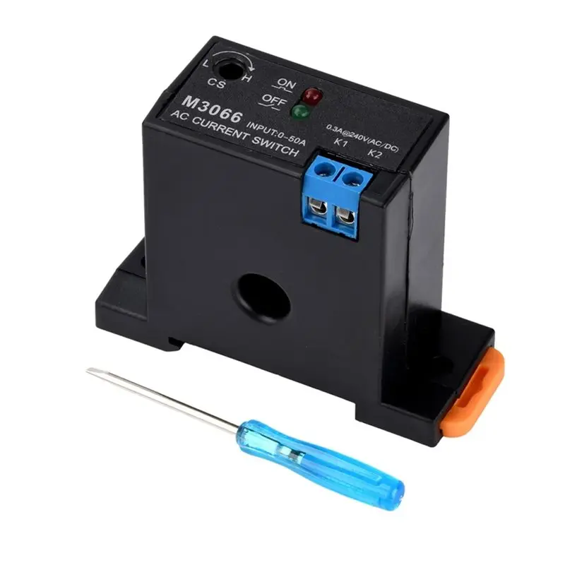 【HOT A69Z!】AC Current Sensing Switch 0.2A-50A Induction Relay M3066