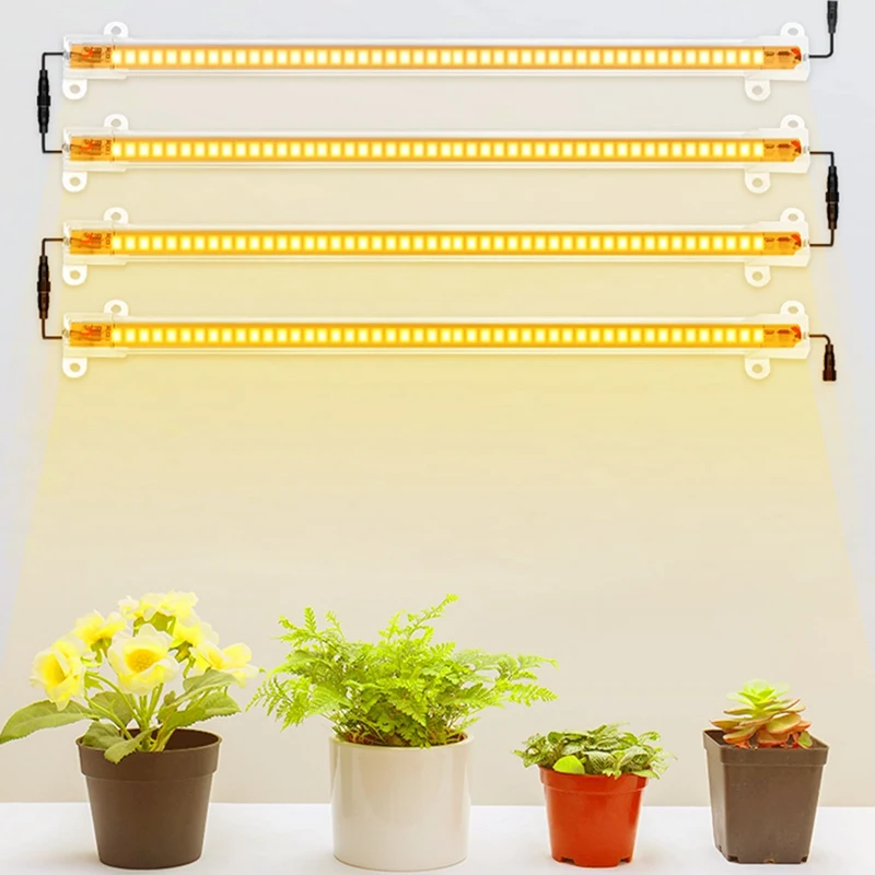 Tira de luces LED de cultivo de piojos, 50Cm, para plantas de estante de flores de interior, lámpara de espectro completo, enchufe europeo