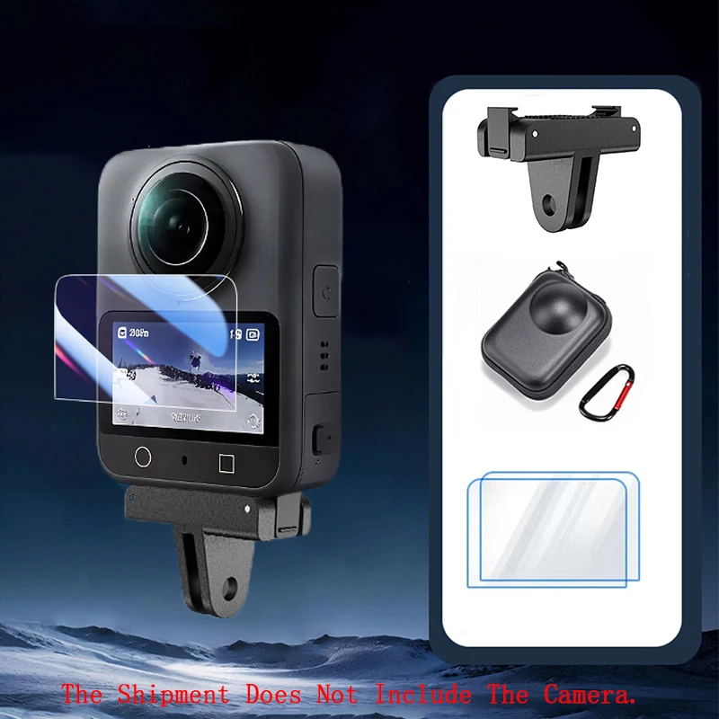 For DJI Osmo 360 II Screen Protector Magnetic Claw Adapter 9H HD Tempered Glass Flim for DJI Osmo 360 Storage Bag Accessories