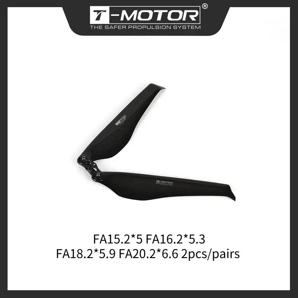 T-MOTOR Carbon Fiber Folding and Push Type Propeller FA15.2*5 FA16.2*5.3 FA18.2*5.9 FA20.2*6.6 2pcs/pairs For RC Drones Rotors