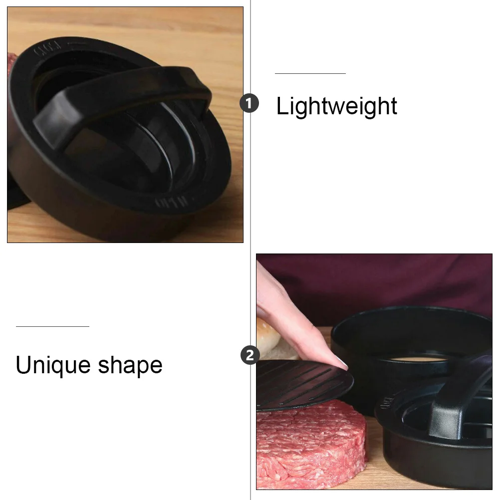 

2 Sets Mini Burger Press Meat Mold Kitchen Tool Hamburgers Maker Easy Clean Detachable Design Suitable Home Bakery