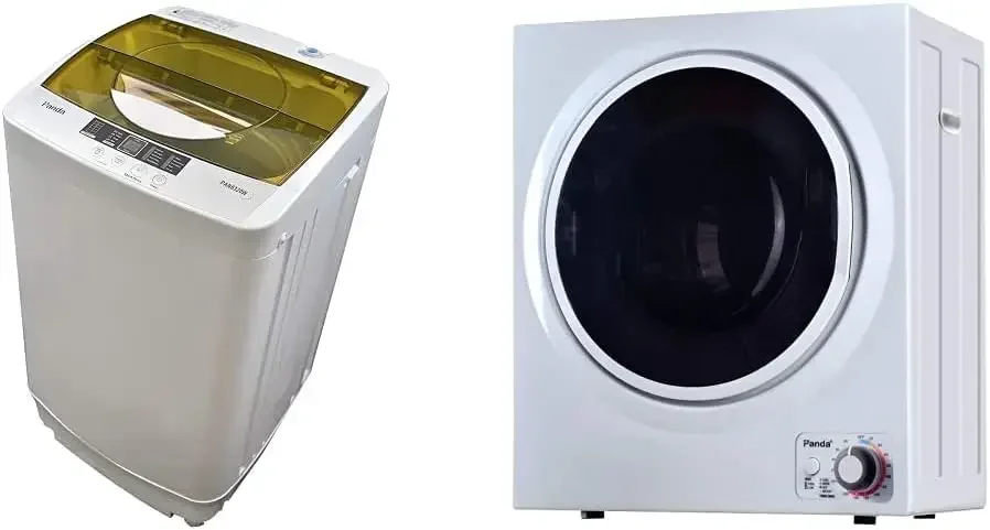 Panda Portable Washing Machine, 1.34 Cu.ft, 10 Wash Programs & 110V 850W Electric Compact Portable Clothes Laundry Dryer