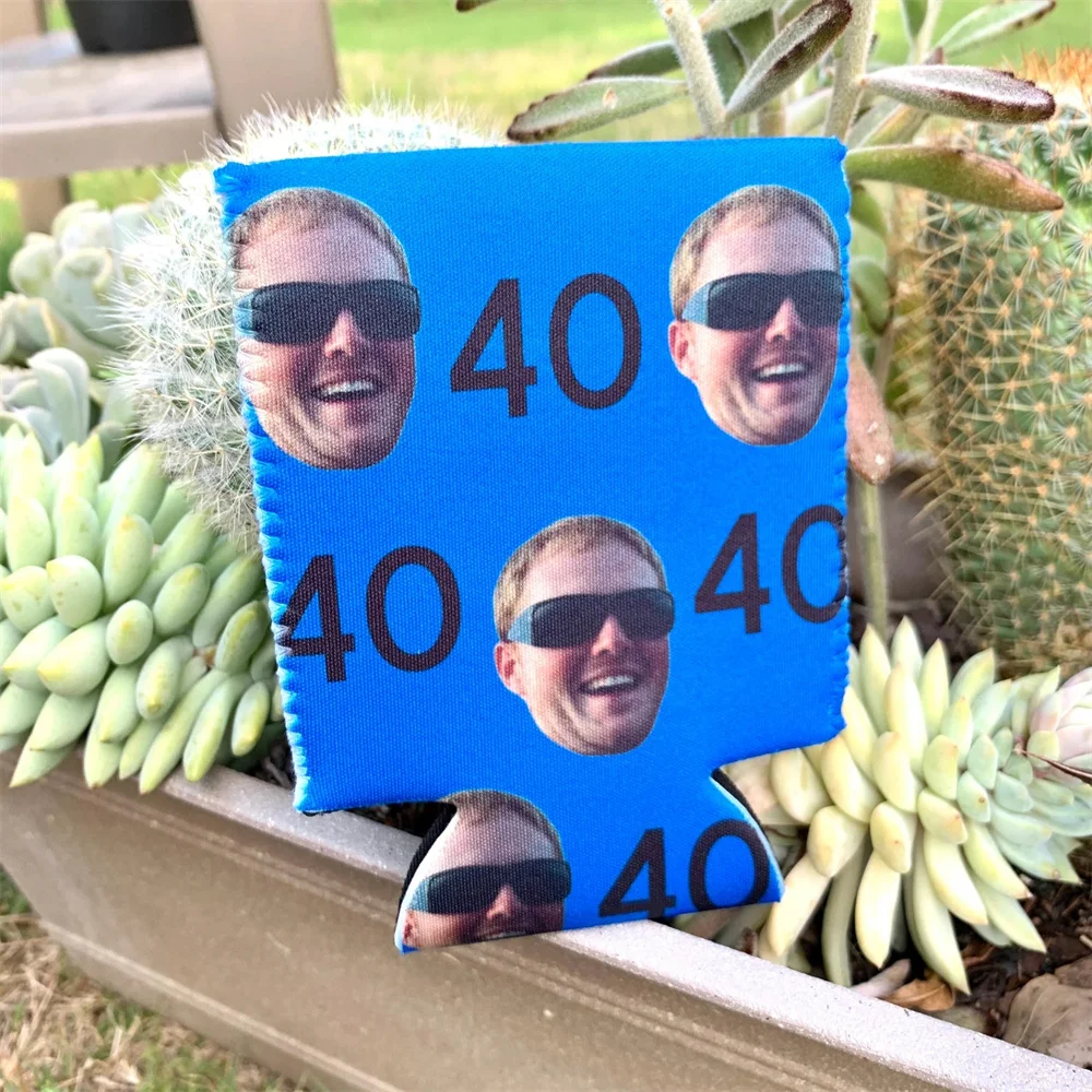 40th Birthday Decorations for Men, 30th Birthday Favors for Adults, Custom Can Cooler Personalized, Party Favors for Adults, Bir