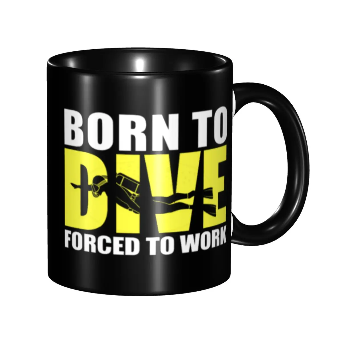 

DIY Born To Dive Dive Diver Scuba Diving Ceramic Mugs Custom Coffee Cups Creative Present