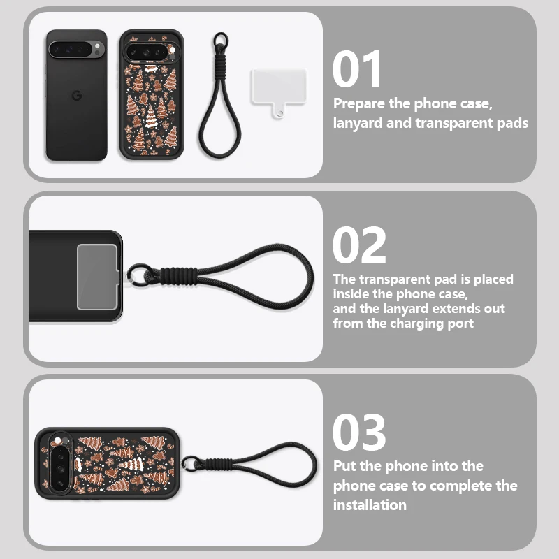 شجرة عيد الميلاد طباعة جراب هاتف لجوجل بكسل 10 9 8 7 برو 8A 7A 9 برو XL للصدمات لينة غطاء الحبل البولي يوريثان ل بكسل 8 7 برو