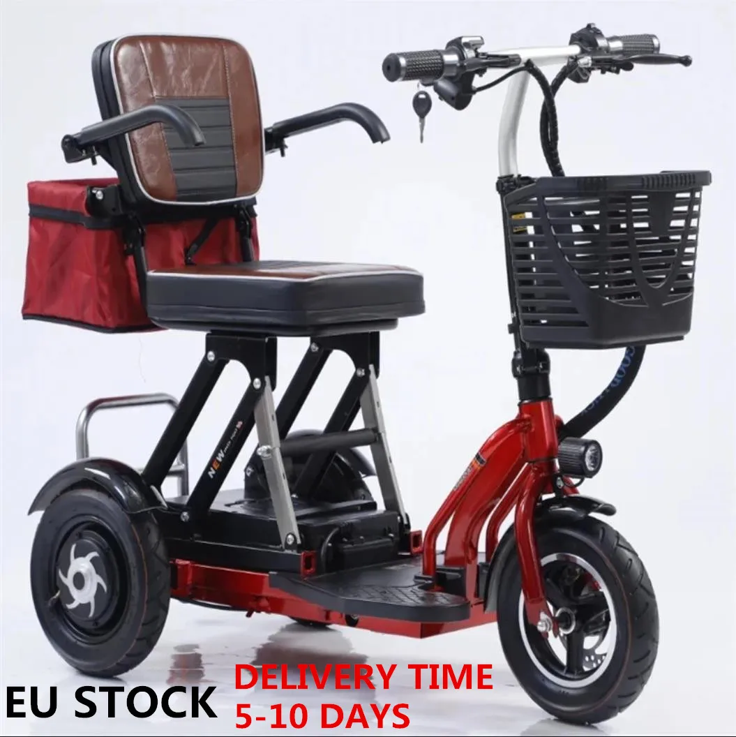 

Foldable Electric Tricycle for Adult, Leisure Trike, Super Load-Bearing, Mini Portable Electric Vehicle,48V,350W,20Ah,30-35km