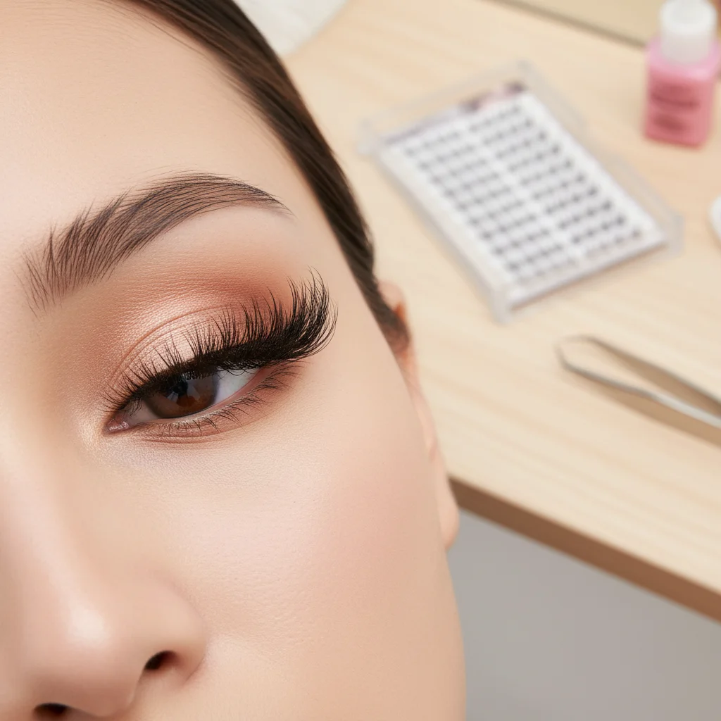 Faux cils ailés de renard, sans colle, style coréen, en Faux vison, noirs, 7-13mm, longueurs mixtes pour un Look naturel et épais