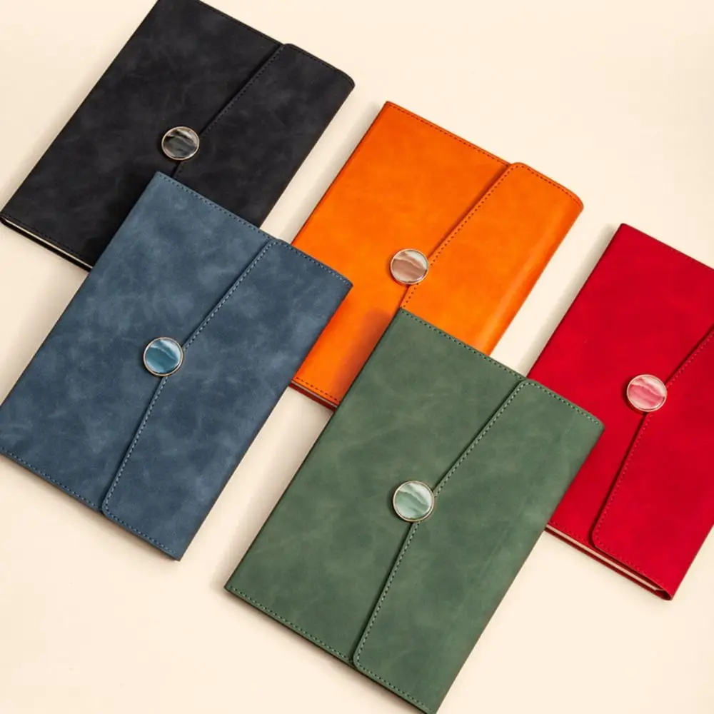 

100 Pages Business Notebook Paper Simple Sinicism Notebook Durable Multifunction Magnetic Buckle Notebook Daily Planner