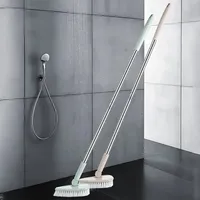 1Pcs Detachable Long Handle Triangle Floor Scrub Brush - Bathroom Tub, Tile, and Wall Cleaning Tool
