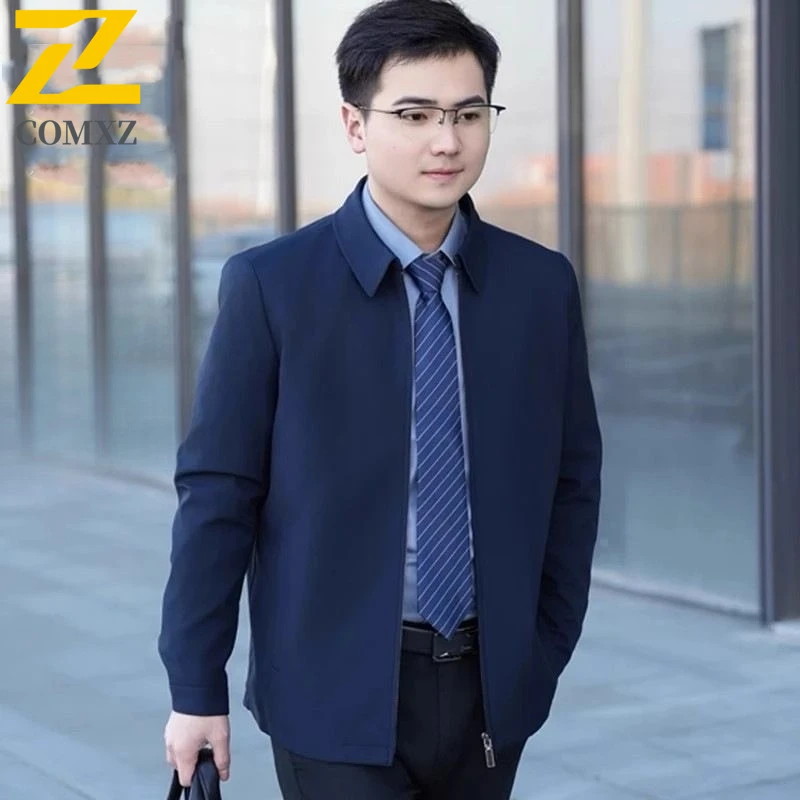 

Business Casual Men Jacket 2025 Wrinkle-Free Windproof Breathable Stylish Jackets Outdoor Travel Lightweight Comfortable Coat