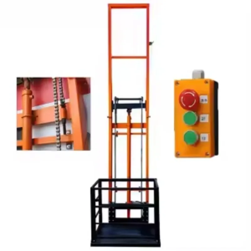 Hydraulic Cargo Elevator With Safety Protection System 500KG Capacity Automatic Control For Home Use