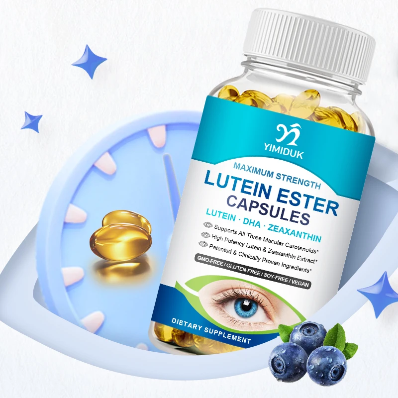 Vitamins Lutein Capsules Contains Zinc, Vitamins C, E, Lutein & Zeaxanthin Supports Eye Strain Dry Eyes and Vision Health