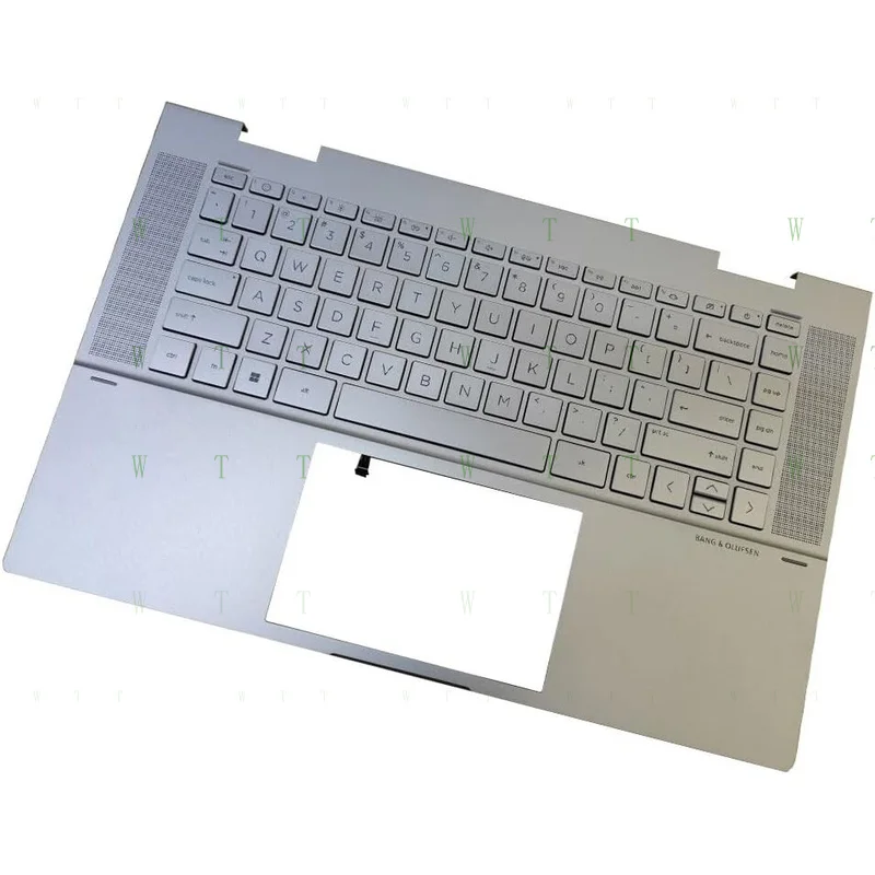 MM para HP Envy x360 15-EW 15-EY Palmrest teclado estadounidense retroiluminado plateado N09669-001