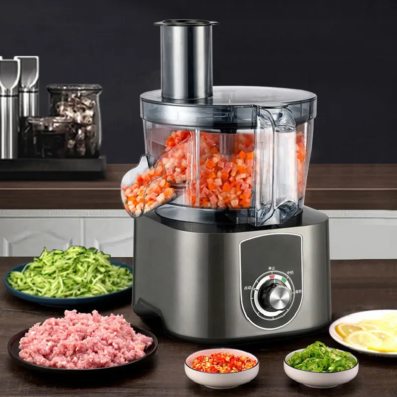 Commercial Electric Multifunctional Vegetable Cutter Machine Food Processor Shredder Potato Chopper Kitchen Vegetable Cutter