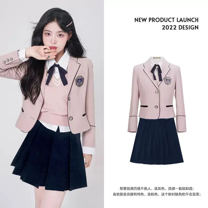 2024 jk uniform suit spring/summer korean style college style student set school uniform dress women improve jk uniform set