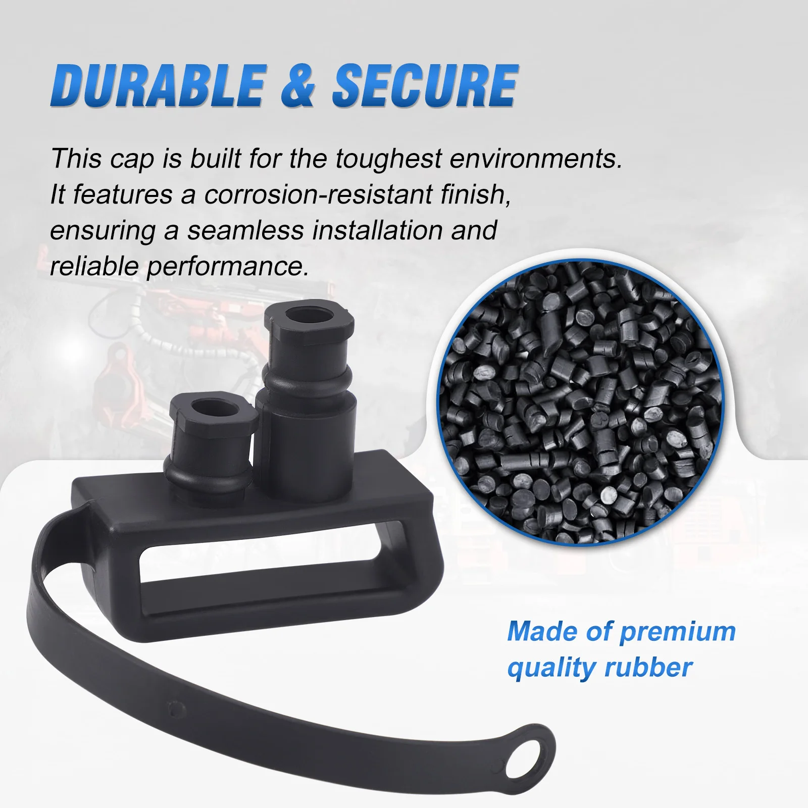 Для Hella Remote Jump Start Terminal Caterpillar Mining Truck Heavy Equipment New 9HD 177 305-011 Черная резиновая клеммная крышка