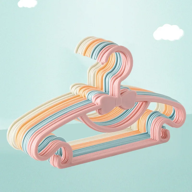 

Wholesale Children's small hangers, baby hangers, multi-functional newborn baby cute non-slip hangers, seamless drying hangers