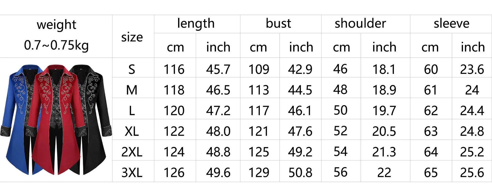 Giacca da smoking lunga vintage da uomo, costume da spettacolo cosplay