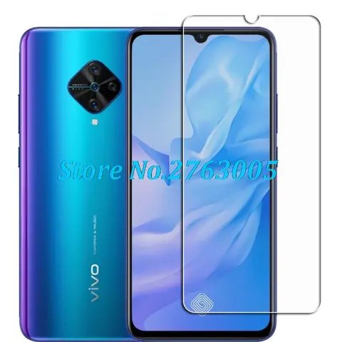 Tempered Glass For Vivo X50 Lite  Y9S V17 V1945A, V1945T S1 PRO 1920 6.38" Protective Film Screen Protector Phone cover