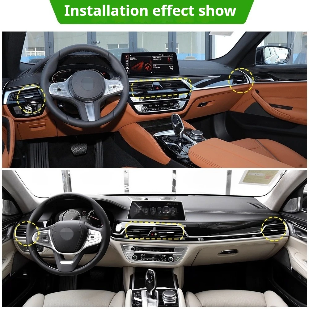 لسيارات BMW الجديدة 5 سلسلة 6 سلسلة 7 سلسلة مكيف الهواء الاتجاه اختيار 525Li 530 740 مشبك شبكة مكيف الهواء