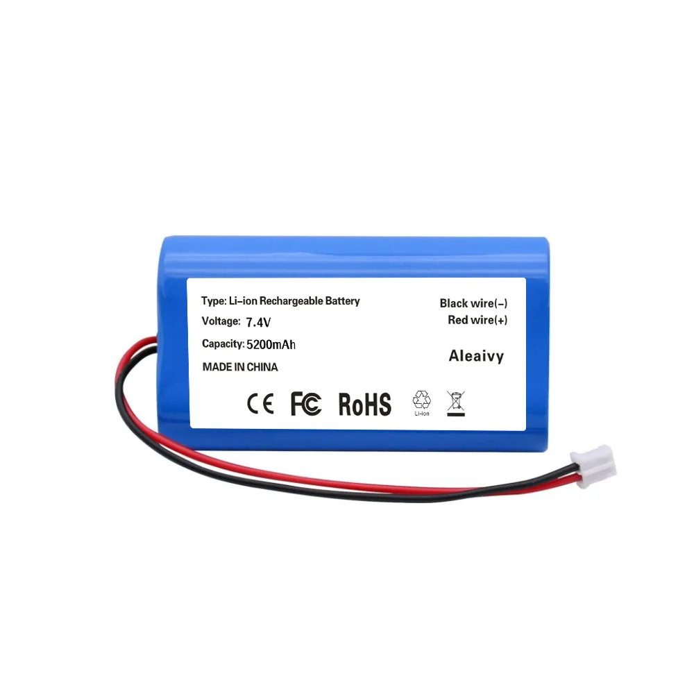 

18650 2S1P Li-ion Rechargeable Battery Pack 7.4V 5200mAh PH2.0 Plug for Megaphone Speaker Audio Accessory.