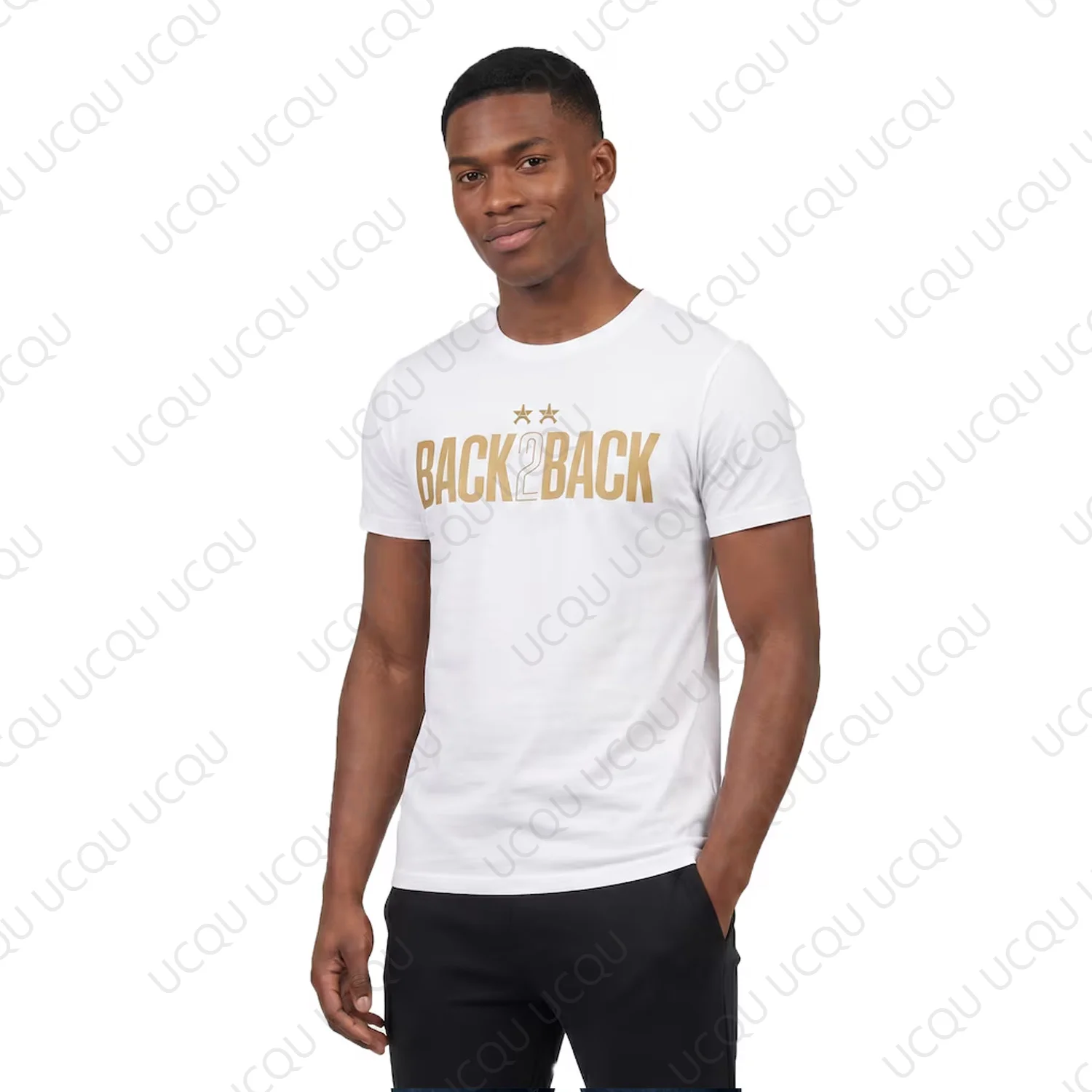 2026 New Summer  Back 2 Back Champions 2 Stars T-Shirt Eiffel Tower Soccer Fan Graphic Tee Unisex Kids Tops