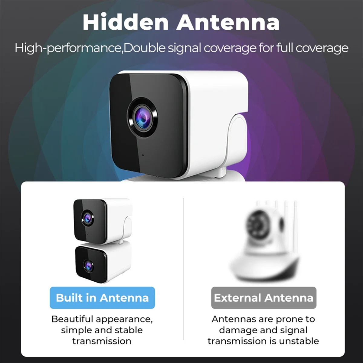 

AS62 4-мегапиксельная Wi-Fi камера Tuya с двумя объективами и двойным экраном, отслеживание человека, Ai, обнаружение человека, камера видеонаблюдения SmartLife, британская вилка