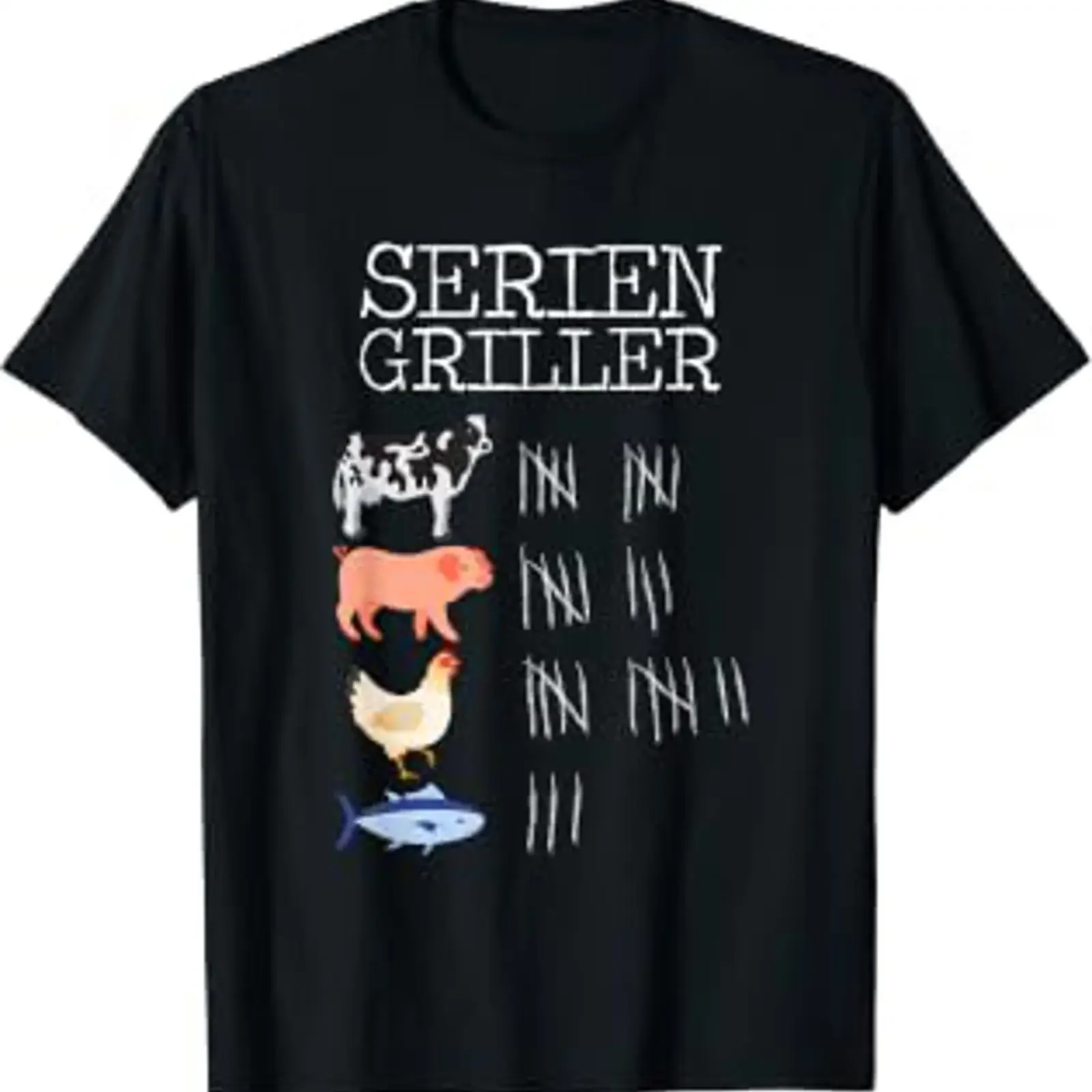 Serial Griller Grill Master Barbecue BBQ Animal Lover T Shirt vintage Washed Unisex Breathable Casual Top For Everyday Wear