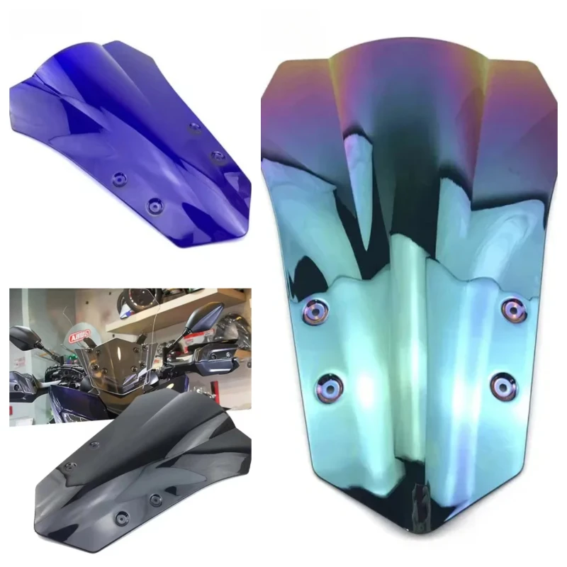 For Yamaha Smoke Windshield WindScreen Double Bubble MT-09 Tracer MT09 FJ09 FJ-09 2015 2016 15 16  MT 09 FJ 09