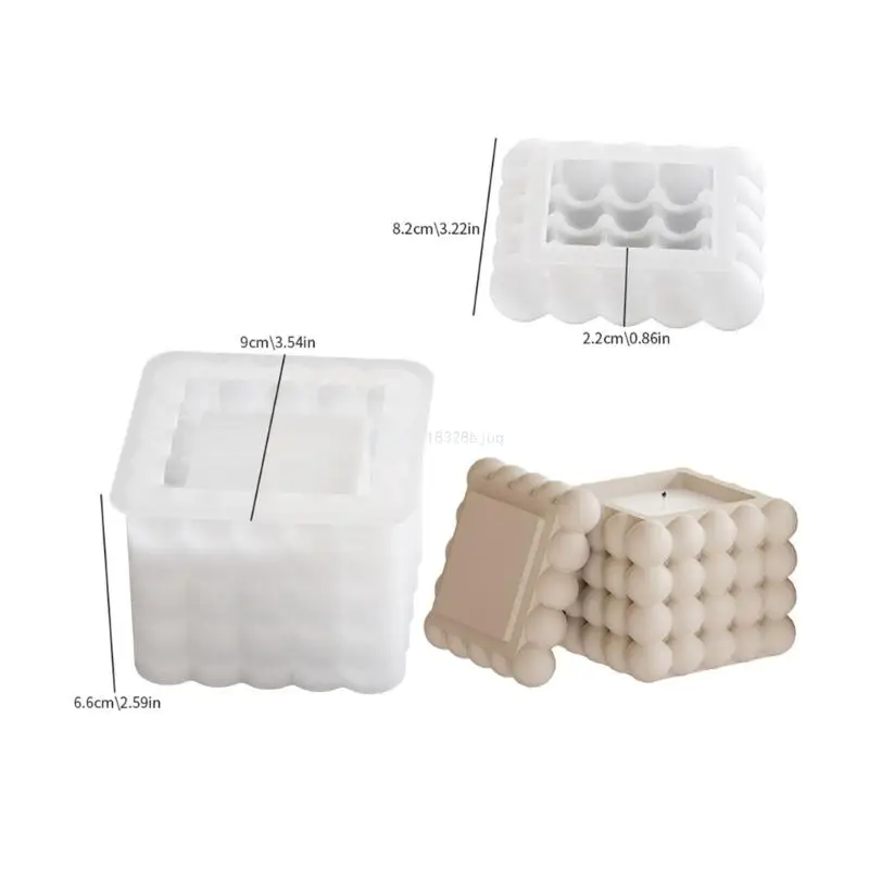 Silicone Jewelry Box Molds Epoxy Resin Mould Cube Storage Container Molds Decors Dropship