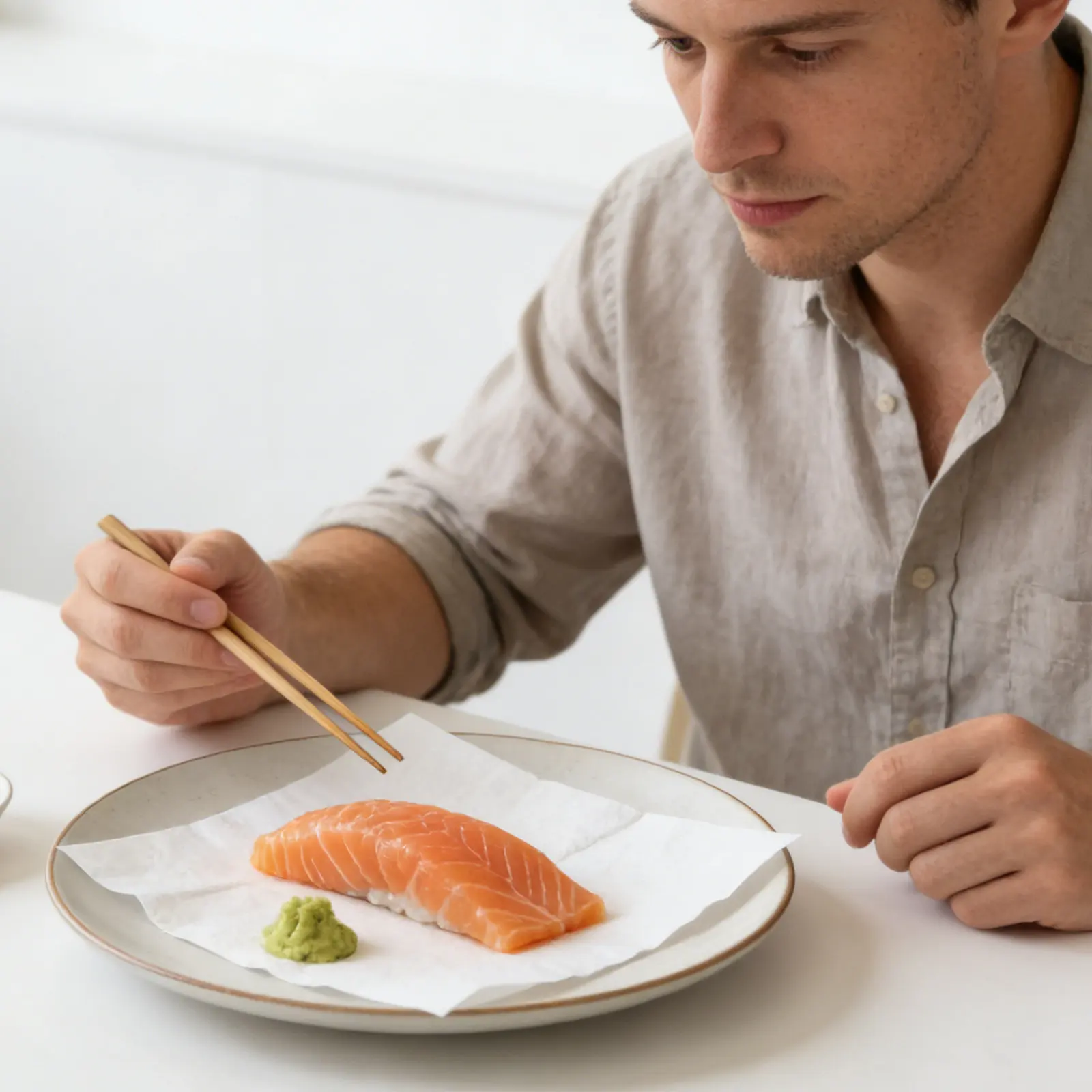 

4Packs Sashimi Cleaning Paper Absorbent Meat Pads Disposable Fish Fillet Dewatering Absorb Oil Moisture Sushi Chef Seafood Prep