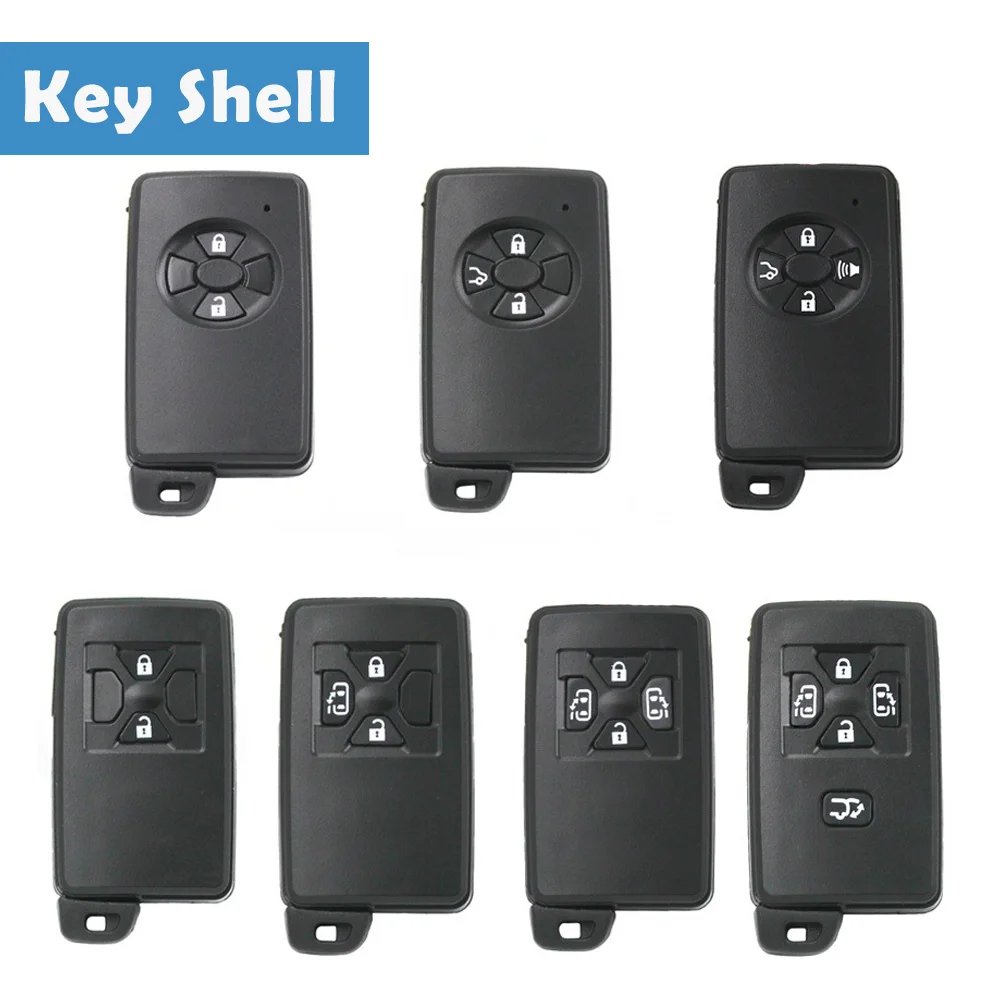 5pcs/lot Auto Smart Remote Case 2/3/4/5 Buttons Replace Car Key Shell Key Fob Shells For Toyota