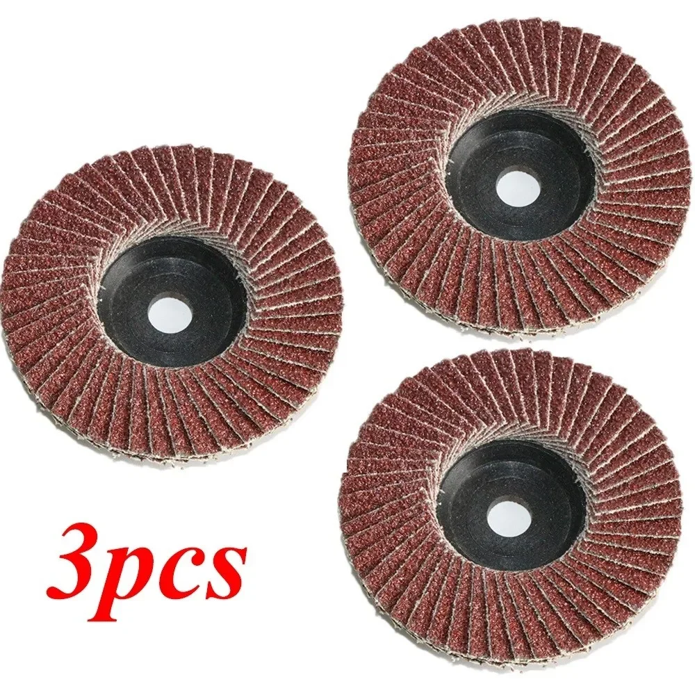 1/3pcs Flat Flap Discs 75-125mm Sanding Discs 40-120Grit Grinding Wheels Blades Wood Cutting For Angle Grinder Accessories