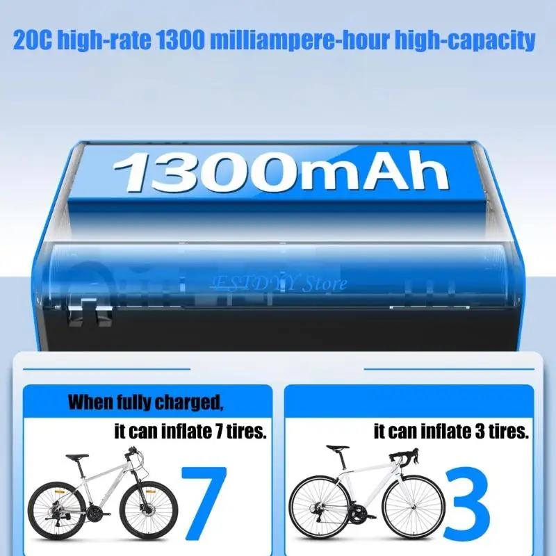 

G6DE Smarted дорожный велосипед воздушные насосы с автоматической регулировкой давления двойной мотор системы легкий вес для