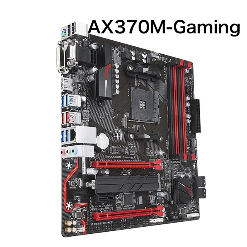 Per Gigabyte AX370M-Gaming 3 scheda madre Desktop GA-AX370M-Gaming 3 scheda madre DDR4 testata al 100% OK completamente funzionante spedizione gratuita