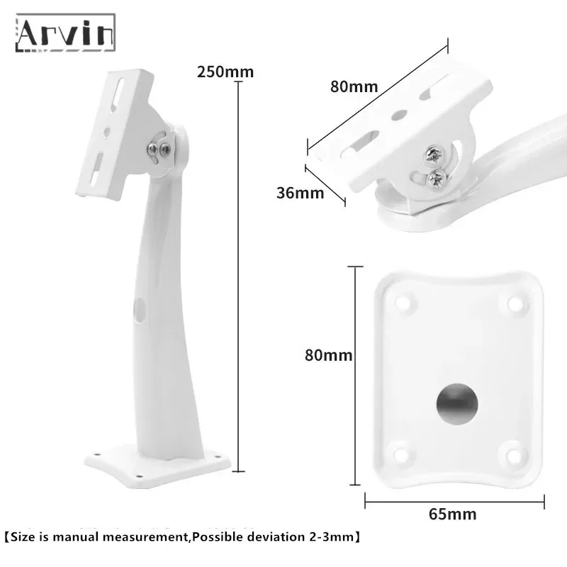 Imagem -05 - Grosso Monitor Bracket Curvo Duckbill Bracket Monitoramento ao ar Livre Câmera de Vigilância Universal Câmera Cctv ip B3009 508