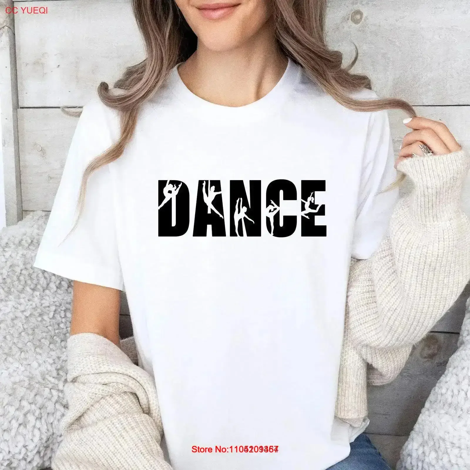 

Dance T Shirt Dancer For Lover Teacher Funny Kids Womens vintage Washed Casual Stylish homme Breathable Slightly vintage Soft