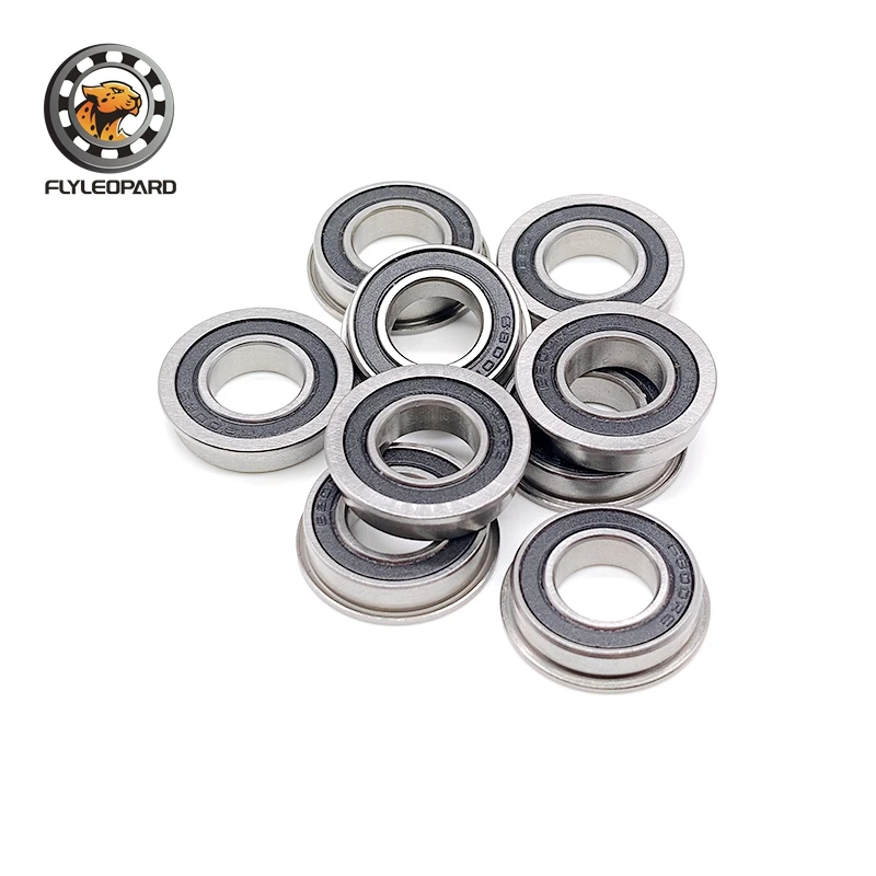 (5PCS/lot) F6800 RS 2RS LF-1910RS Flanged Flange Ball Bearings 10 X 19 X 5mm High Qualityfor Electric Scooter/Washing Machine