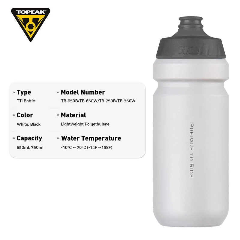 TOPEAK Sport Water Bottle 650/750ml Bicycle Water Bottles For Cycling Running Camping Hiking Gourde Sport Botella De Bicicleta