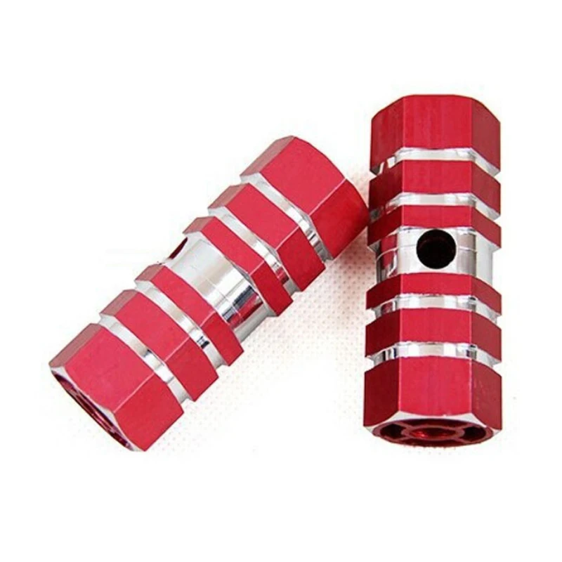 2Pcs Aluminum M TB Bike Bicycle A xle Pedal Non-slip Front Rear A xle Foot Pegs Bicycle Socle Footrest Pedal Bike Accessories
