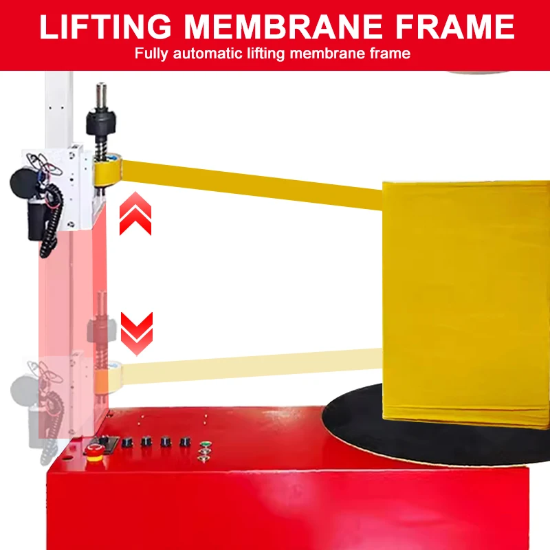 Tape Film Fully Automatic Wrapping Machine Electric Carton Luggage Portable Packaging Machine With 40/60Cm Turntable