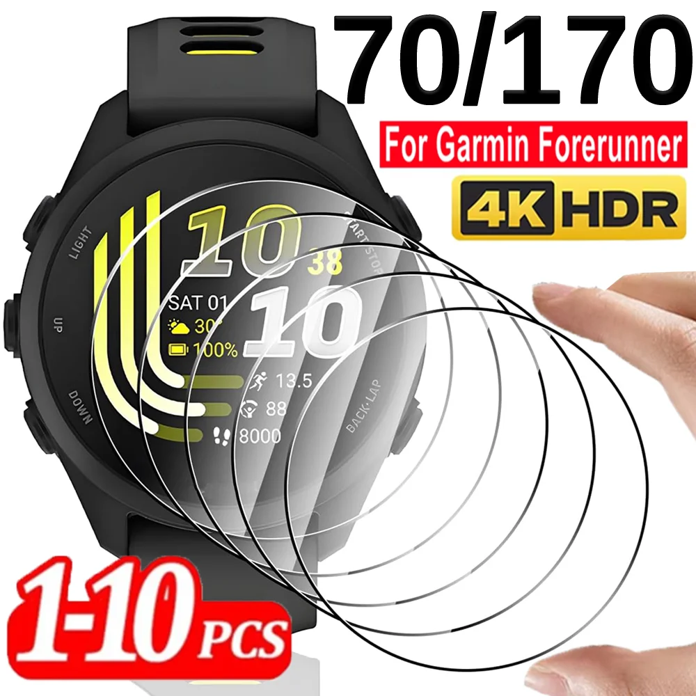 

1-10Pcs HD Tempered Glass Screen Protector for Garmin Forerunner 170 70 Forerunner70/170 Watch 9H Anti-scratch Protective Films