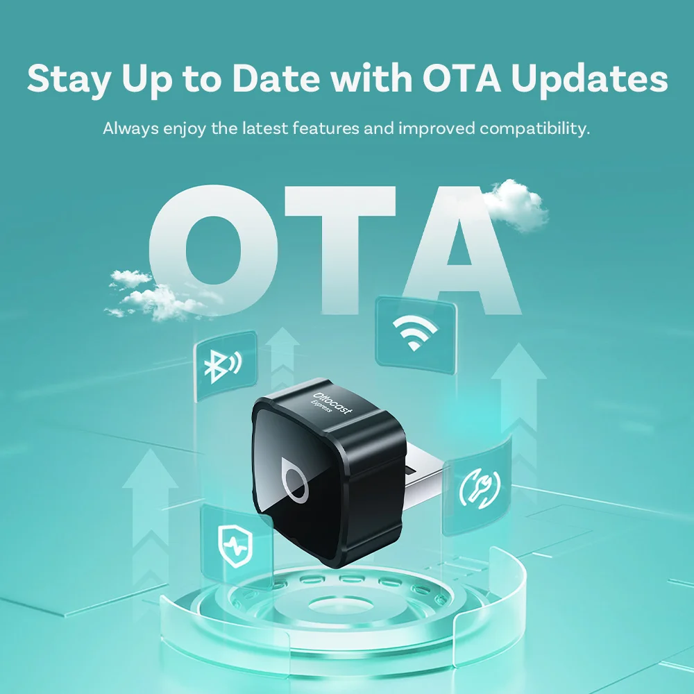 Ottocast 4-in-1 Mini Air Pro CarPlay Wireless Android Auto Adapter Video-Spiegelung Youtube Spiegel-Dongle für Airplay Miracast – Detail 9