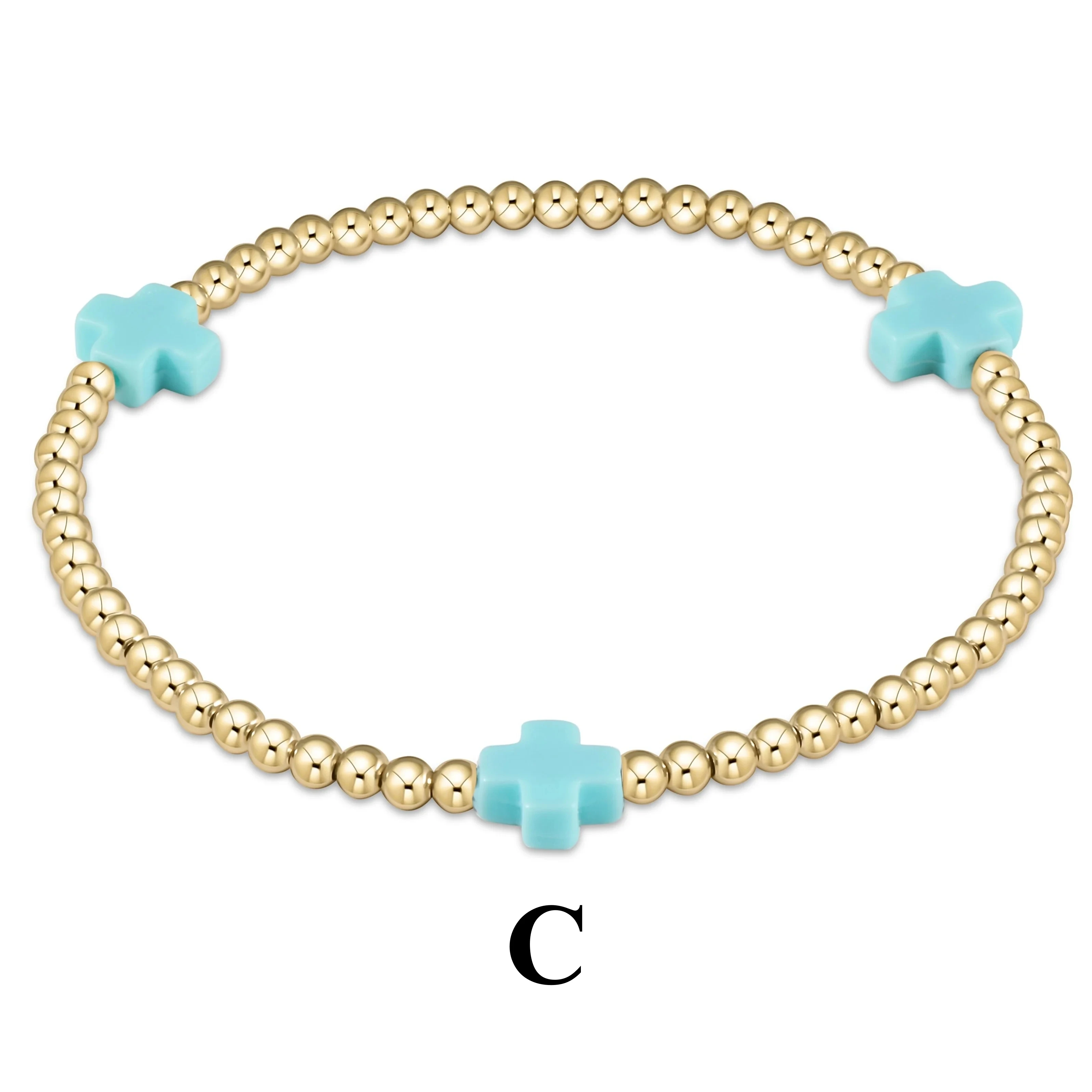 Vlen 2025 تكويم الصليب سوار Charm للنساء 18K مطلية بالذهب حبة بوهو مجوهرات الصيف الشاطئ أساور هدية عيد الأم #6