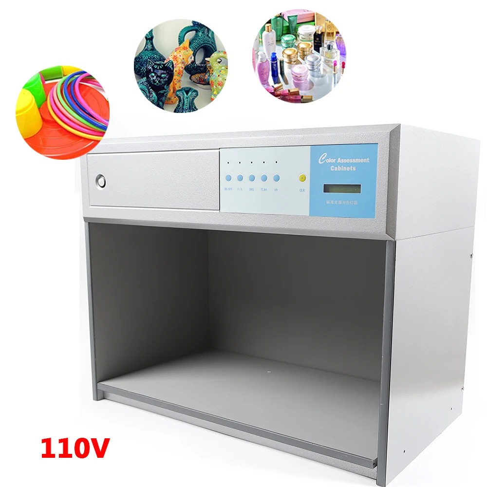 Color Matching Light Box Light Test Booth Industrial Color Assessment Cabinet 4-Light Sources Light Box
