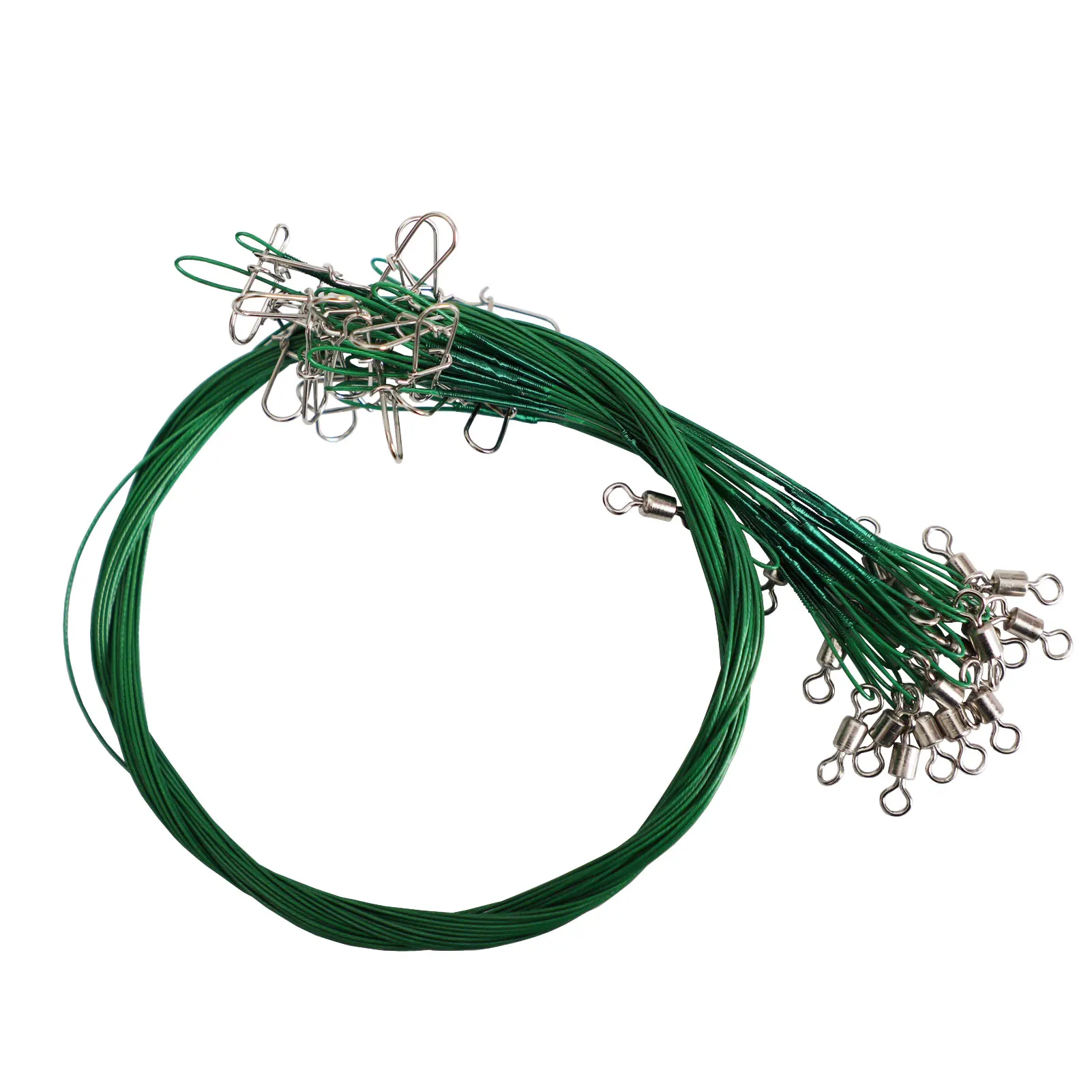 

20 шт., рыболовные Вертлюги из стали, 30 кг, 70 см