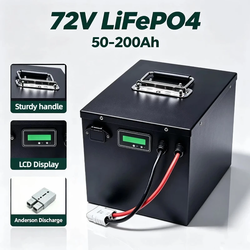 LifePo4 Lithium Battery 72V Various Capacities 50Ah to 150Ah for Golf Cart And Electric Vehicle High Performance Long Life