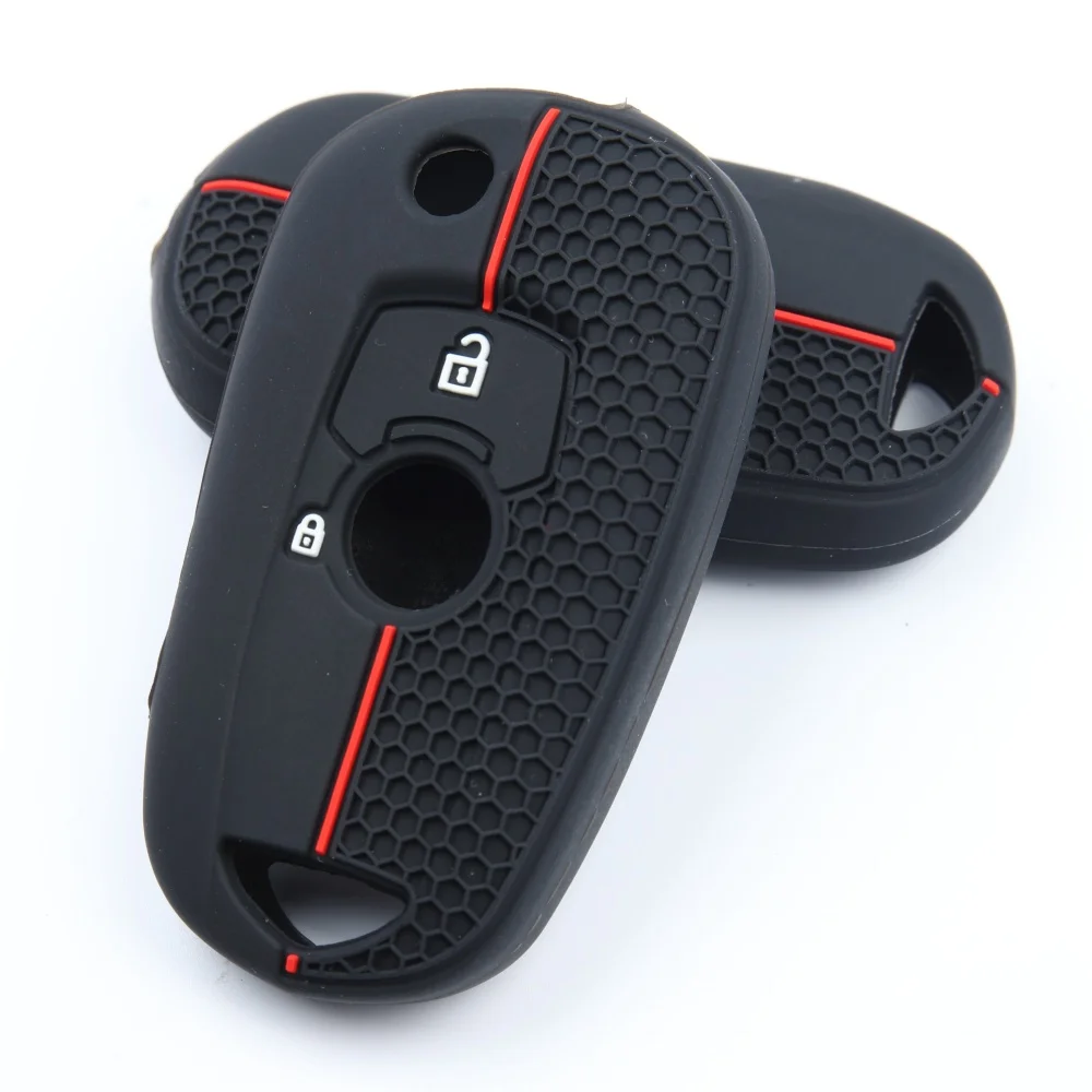2 Bottons Silicone Style Car Key Case Fob Cover for Opel Astra K Vauxhall for Buick Verano GT Excelle 2015 2016 2017 2018 2019