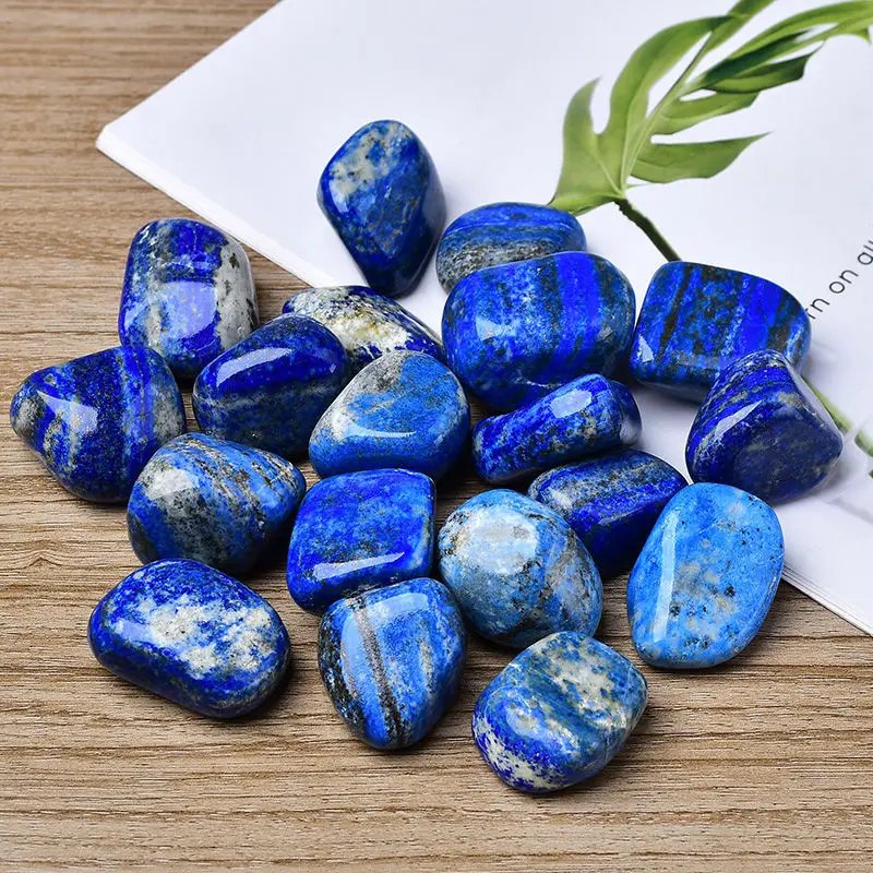 Natural Lapis Lazuli Tumbled Stone Large Particle Crystal Ornament Aromatherapy Diffuser Demagnetizing Stone Fish Tank Landscapi