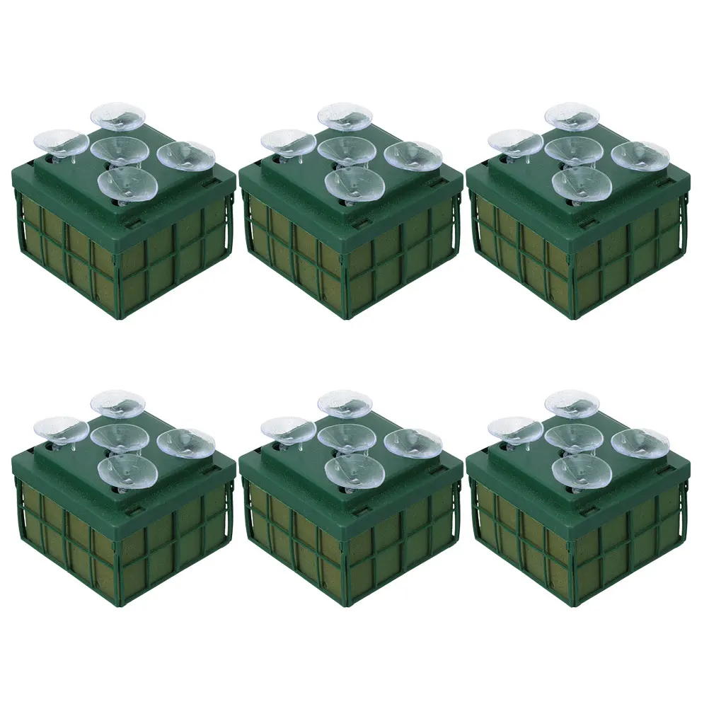 

6pcs Wedding Floral Arrangement Base Mud Suction Cups Wedding Car Decor Flower Arrangement Bricks Florist Sponge Blocks Floral